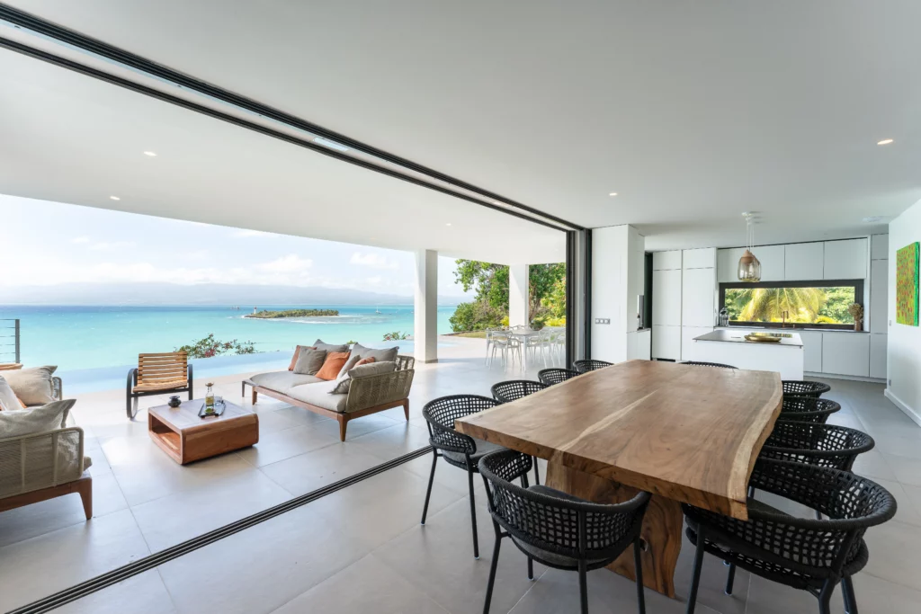 séjour villa de luxe vue mer guadeloupe 10 personnes