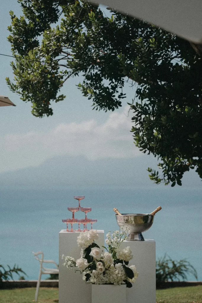 cocktail mariage de luxe vue mer guadeloupe villa guacana