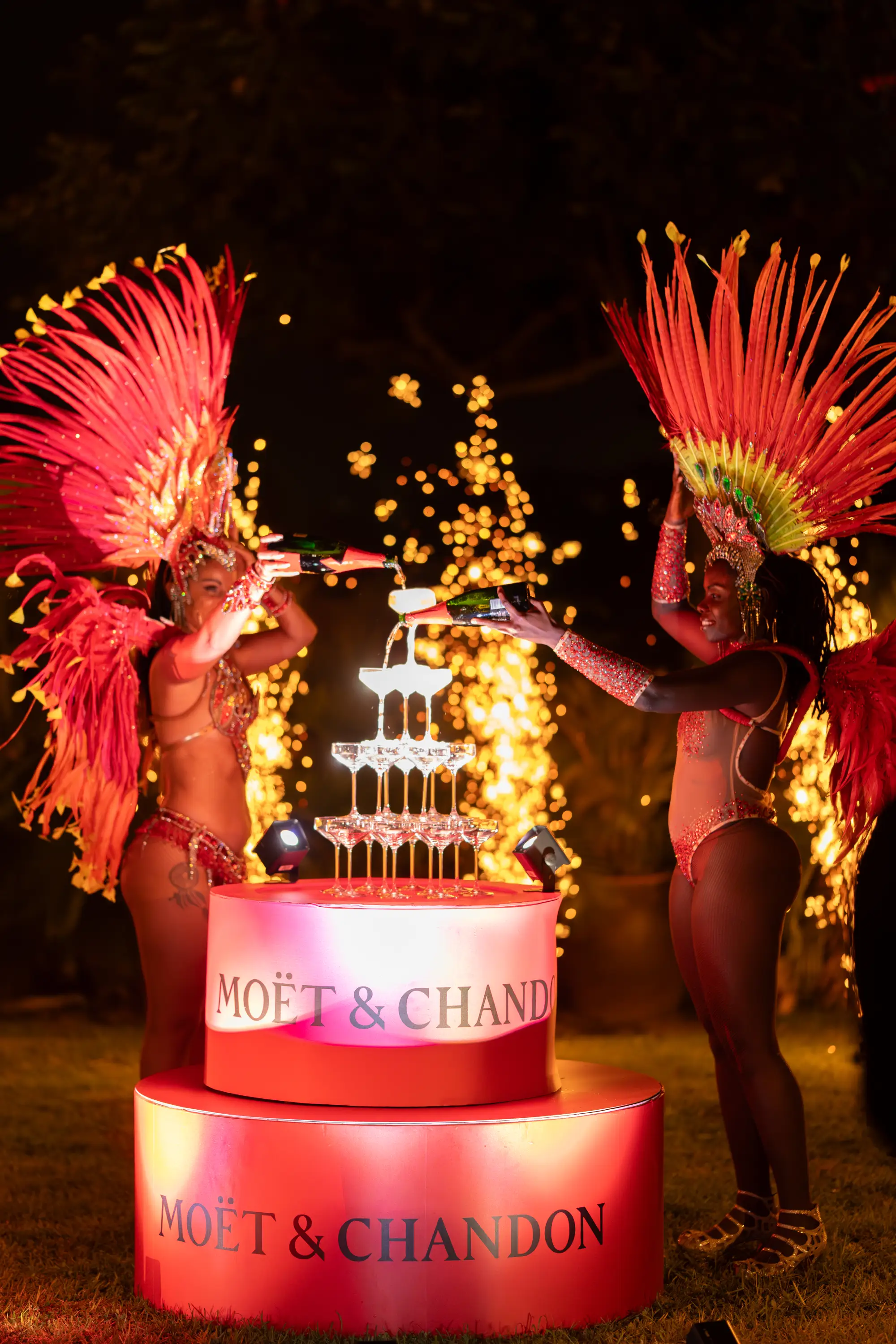 animation feux d'artifices pour un évènement en guadeloupe